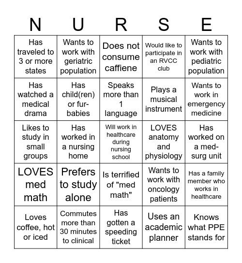 Team Building in ADNR 220 Bingo Card