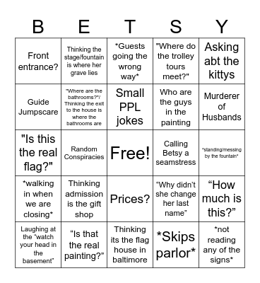 BRH GUIDE BINGO Card