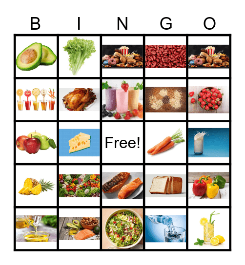 Healthy Bingo Card