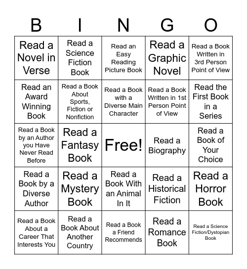 Herd Library Bingo Card