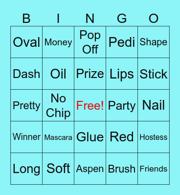 August Mani Bingo Card