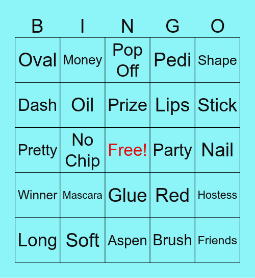 August Mani Bingo Card