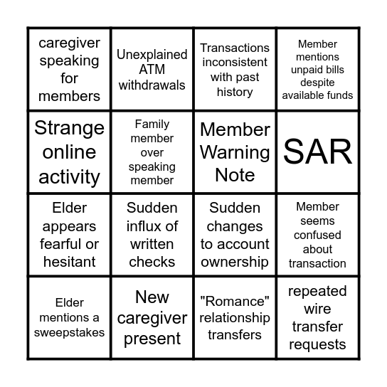 🚩EFE Bingo 🚩 Bingo Card