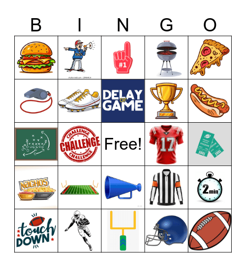 FOOTBALL BINGO Card