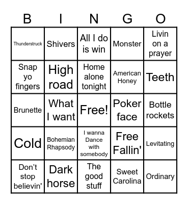 Zarates Birthday Bingo Card