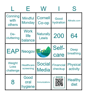 Wellness BINGO Card