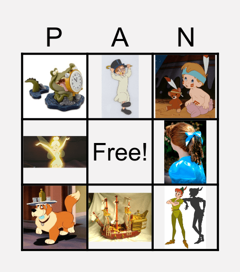 Peter Pan | Possessive Form Bingo Card