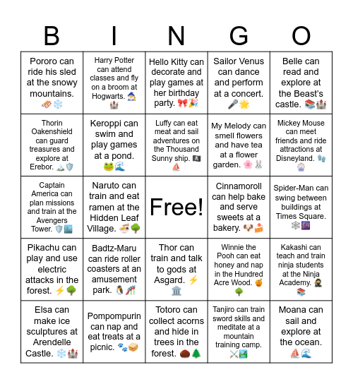 B17 L17 Gudetama can stay lazy and relax in a kitchen. 🥚🍳 Bingo Card