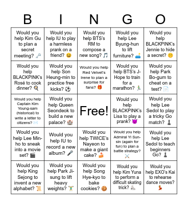 B17 L18 Would you help Lee Sedol to teach beginners Go? ♟️ Bingo Card