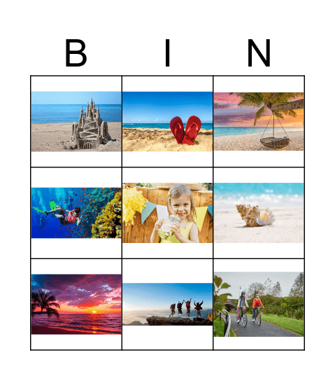 Summer Bingo Card