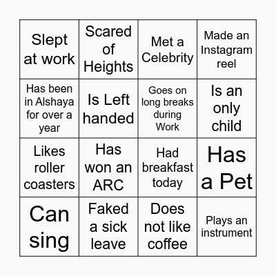 BINGO! Bingo Card