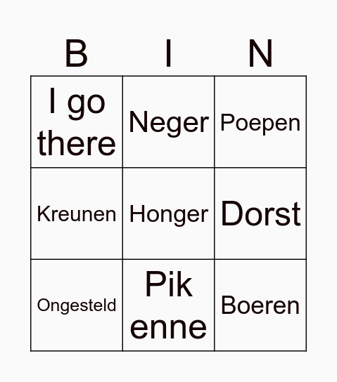 Kysh Bingo Card