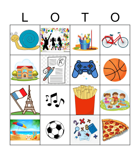 Mes préférences Bingo Card