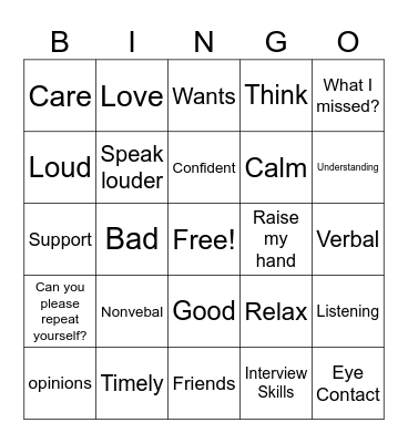 STAR BINGO Card