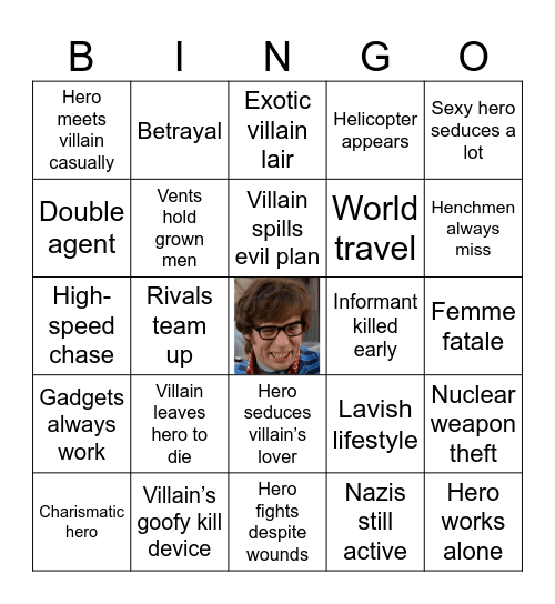 Еhe man from U.N.C.L.E. Bingo Card