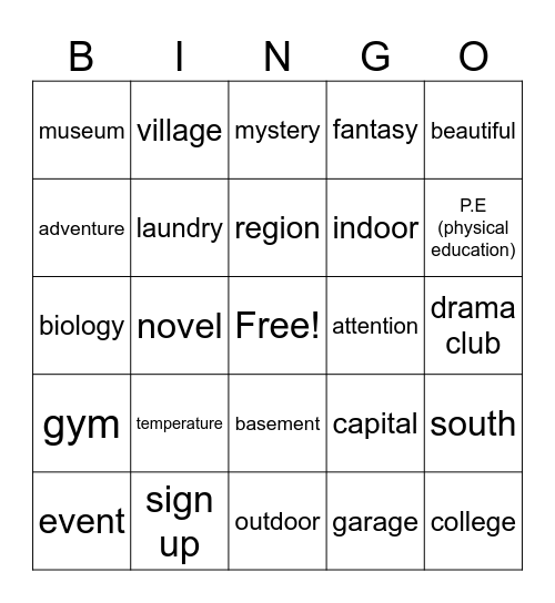 Number Bingo 1-75 Bingo Card