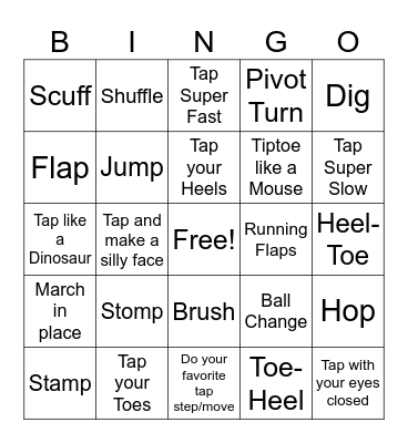 Tap Bingo Card
