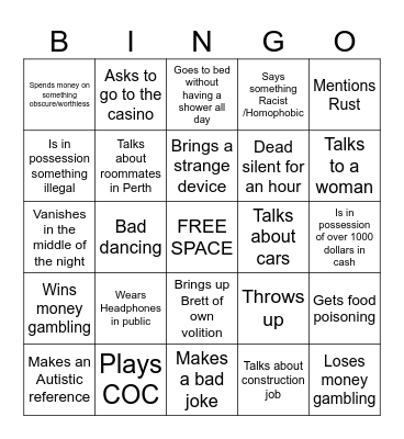 Harry bingo Card