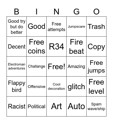 Gd Bingo Card