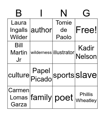 Contributions to Society Bingo Card