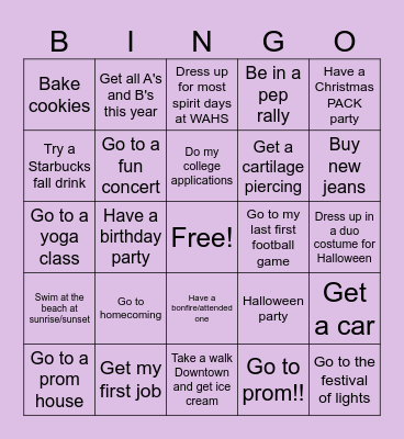 Wag+Wig Bingo Card