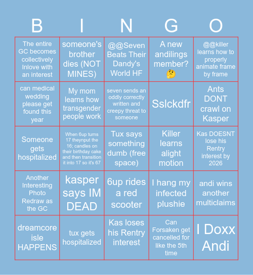 WE ARE THE ANDILINGS! Bingo Card