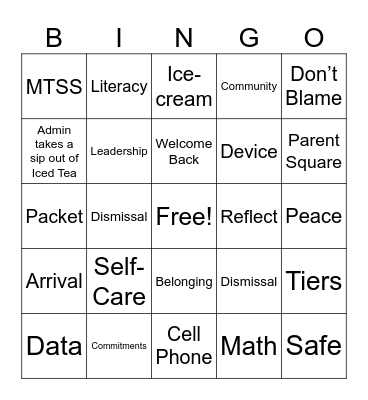 Opening Day! Bingo Card
