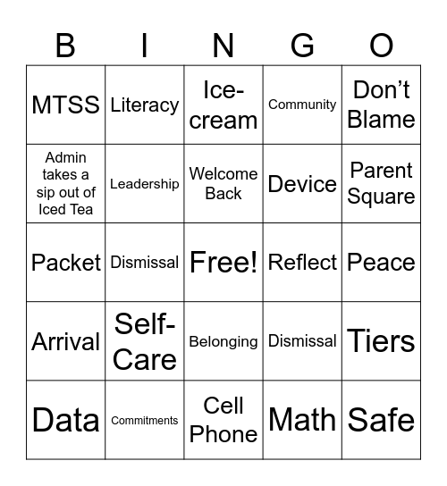 Opening Day! Bingo Card