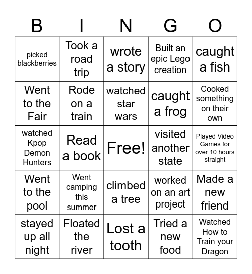 Find Someone who ...Bingo Card