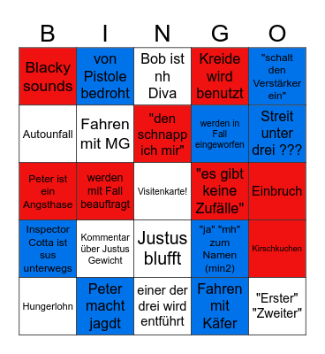 Drei ??? Bingo Card