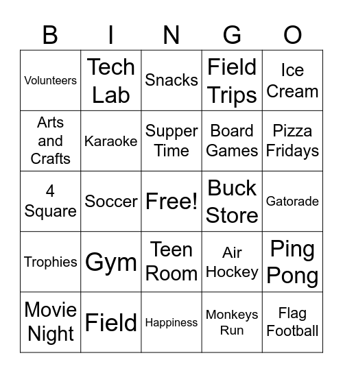 WELCOME BACK BGC! Bingo Card