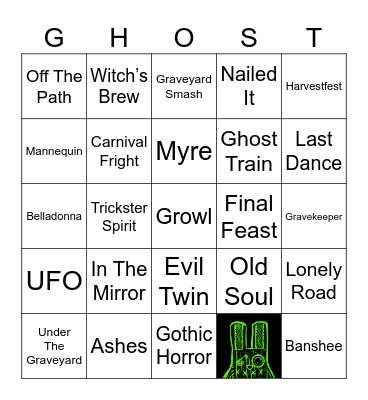 👻Haunt the House 👻 Bingo Card