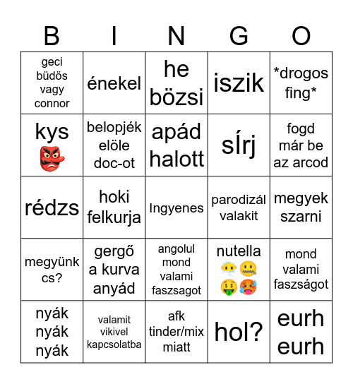 dlogosz Bingo Card