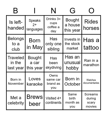 Alston Family Reunion Bingo Card