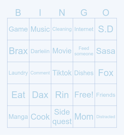 TF IS GOIN ON Bingo Card