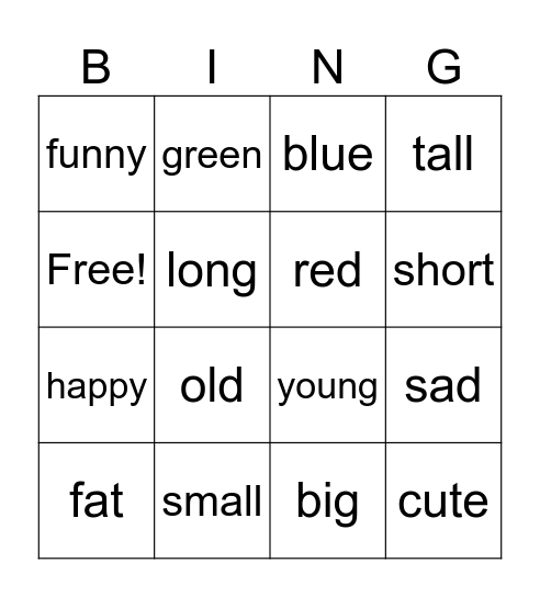Adk Bingo Card