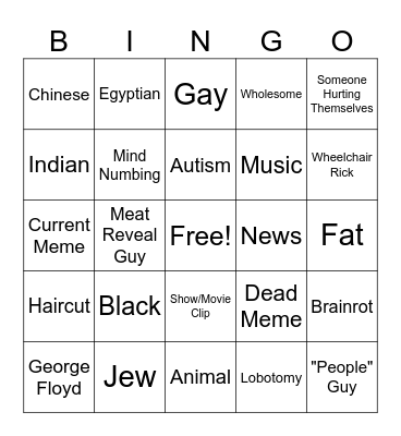 Instagram Reels Bingo Card