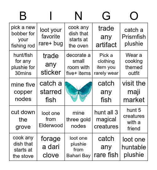 planetkenya's Palia Bingo! Bingo Card