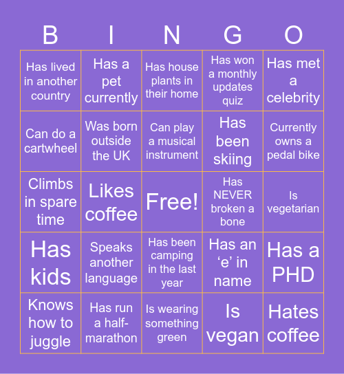 thymia Bingo 2025 Bingo Card