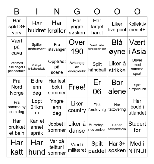 Mentor-Kickoff Bingo Card