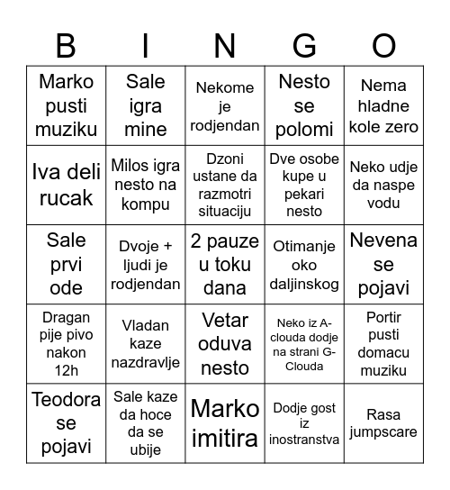 DEVOBINGO Card