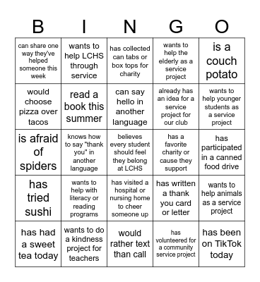 Find Someone Who - Interact Icebreaker Bingo Card