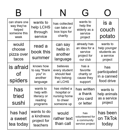 Find Someone Who - Interact Icebreaker Bingo Card
