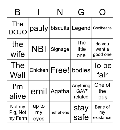 BINGO Card