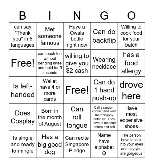 AC-CSM Ultimate Bingo Card