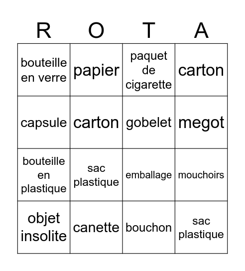 Clean up interota ⚙️ Bingo Card