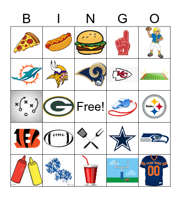 FOOTBALL Bingo Card