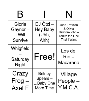 Grijze bingo Card