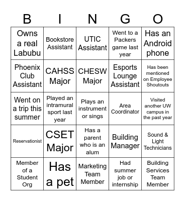 Icebreaker BINGO Card