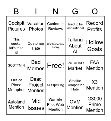 ALL HANDS Bingo Card